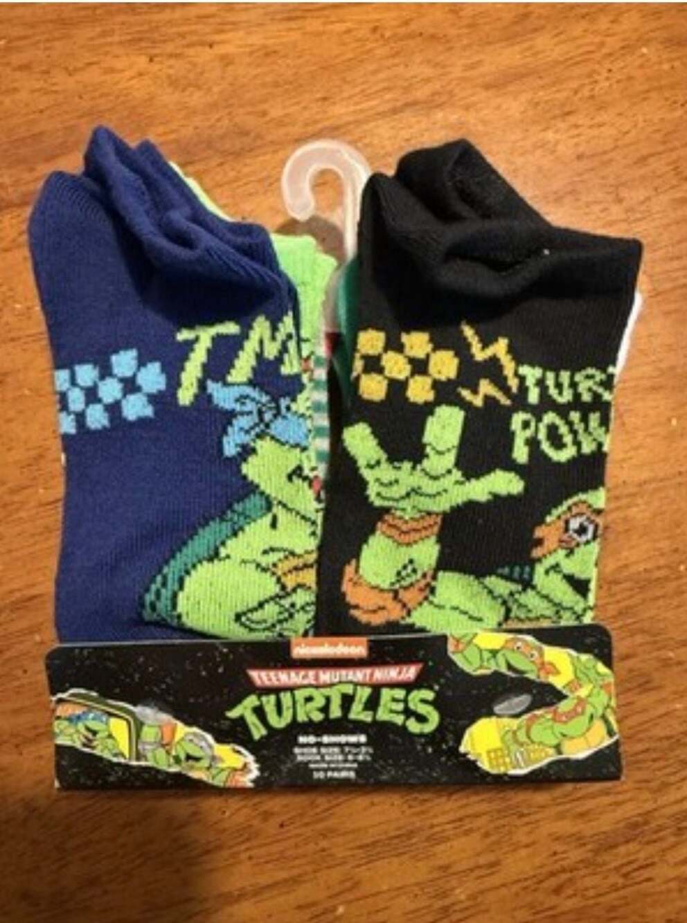 Teenage Mutant Ninja Turtles Nickelodeon 10-Pair No-Show Ankle Socks for Kids